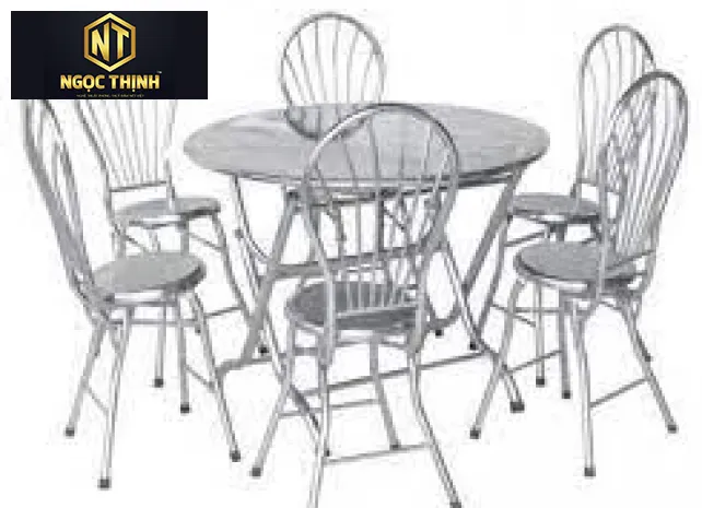 Xưởng Nội Thất Ngọc Thịnh- Bàn ăn gia đình Inox BAGD03